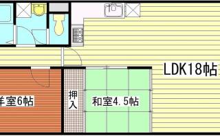 西道頓堀コーポの内装工事が2室完了しました！